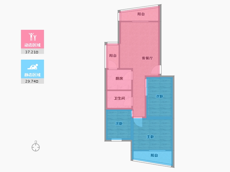 广东省-深圳市-世纪华庭-58.69-户型库-动静分区