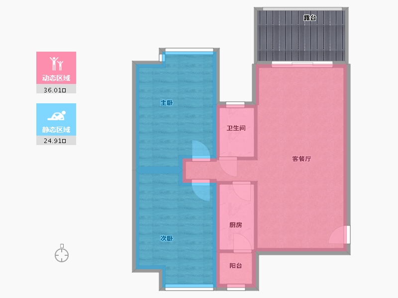 广东省-深圳市-金苹果-60.67-户型库-动静分区