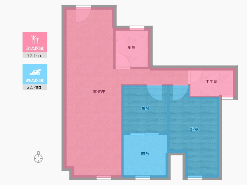 广东省-深圳市-世纪春城四期-53.71-户型库-动静分区