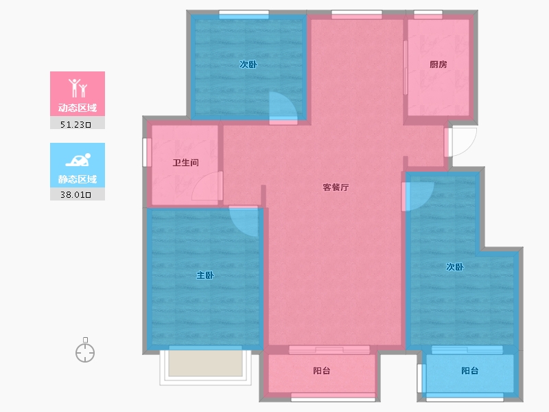 河北省-沧州市-新华悦府-83.02-户型库-动静分区