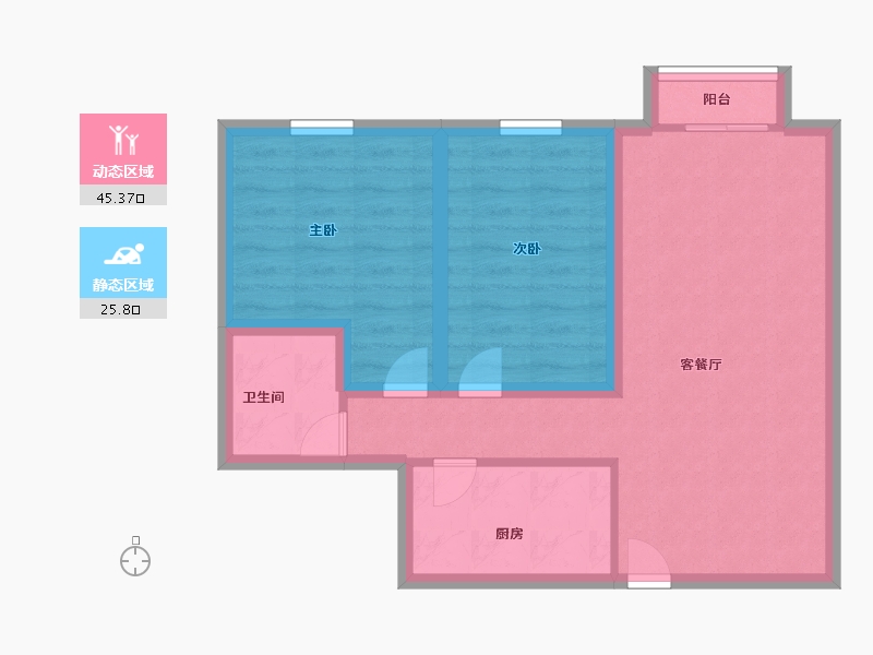 广东省-深圳市-柠檬时代-63.00-户型库-动静分区