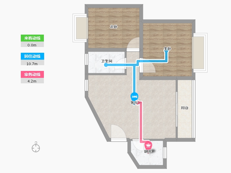 黑龙江省-鹤岗市-荔香家园-62.40-户型库-动静线