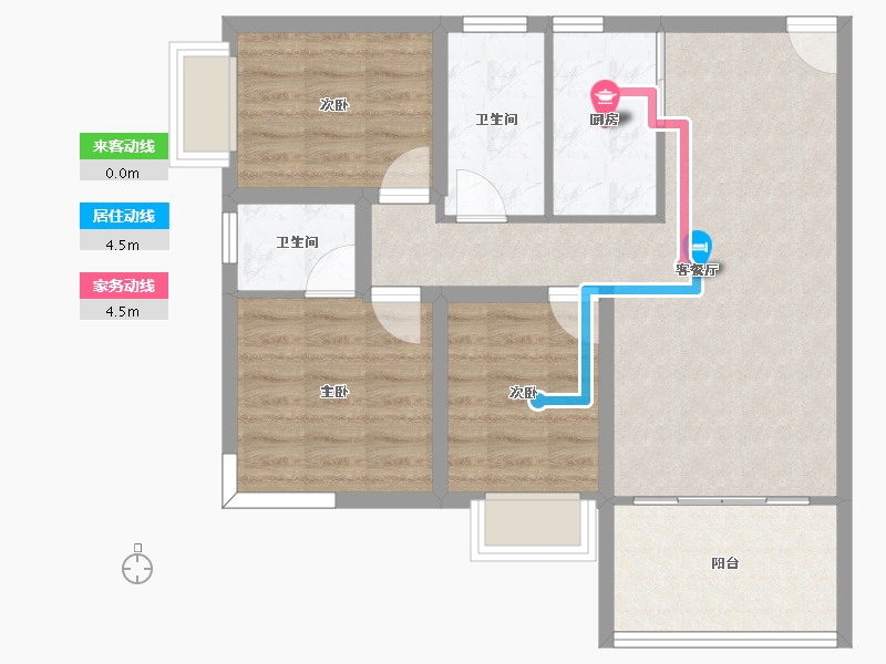 广东省-深圳市-富通天骏-72.57-户型库-动静线