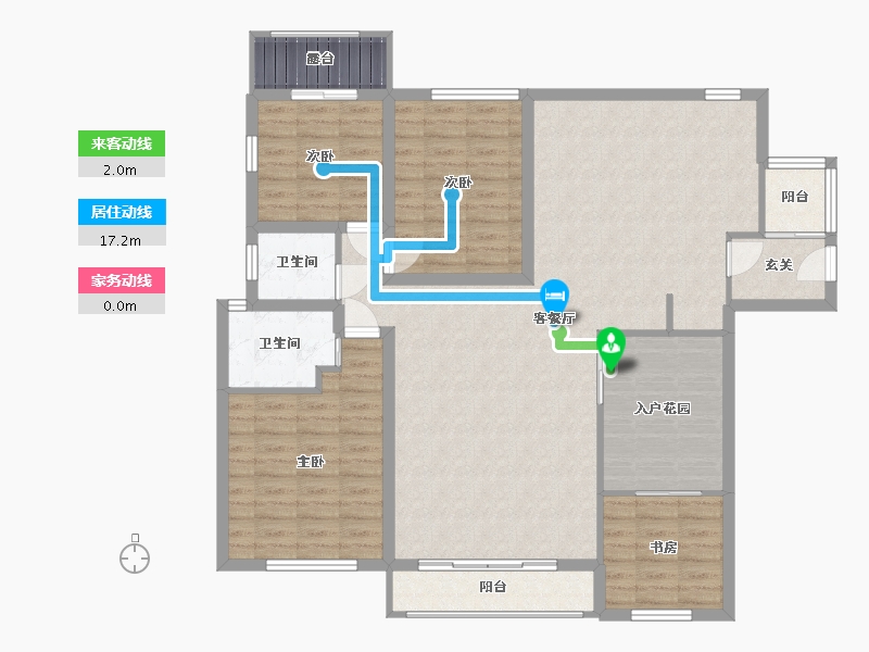 广东省-深圳市-锦绣御园-125.19-户型库-动静线