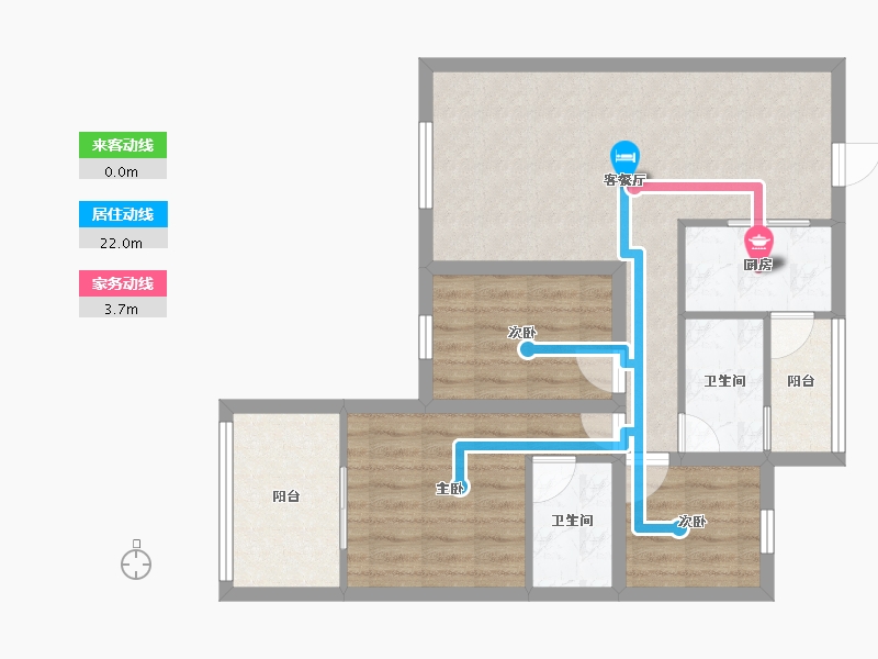 广东省-深圳市-城投七里香榭-71.96-户型库-动静线