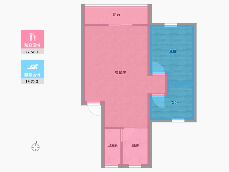 广东省-深圳市-滢水山庄二区-46.32-户型库-动静分区