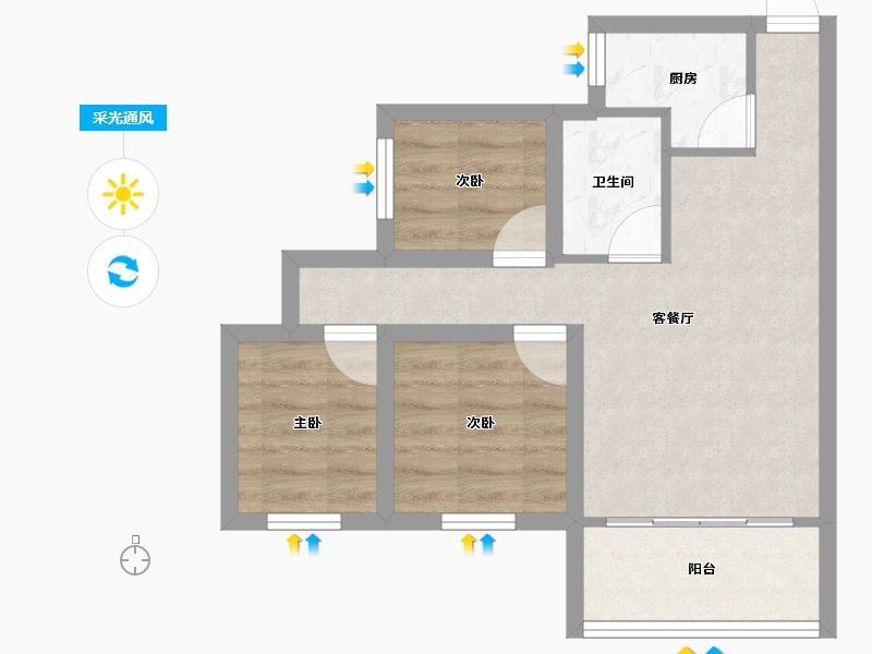 广东省-深圳市-梅花新园-51.01-户型库-采光通风