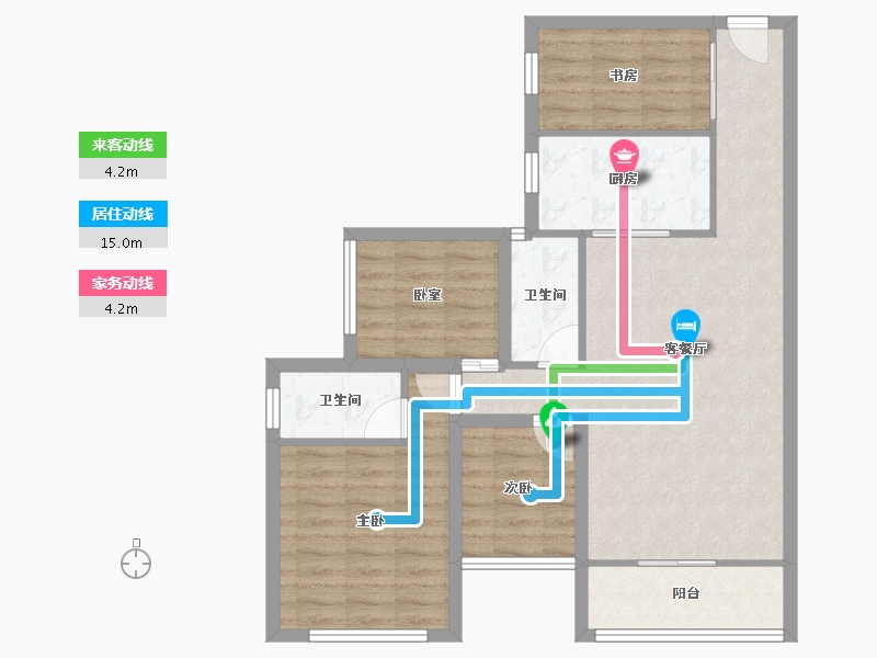 广东省-深圳市-万科翰邻城-81.69-户型库-动静线