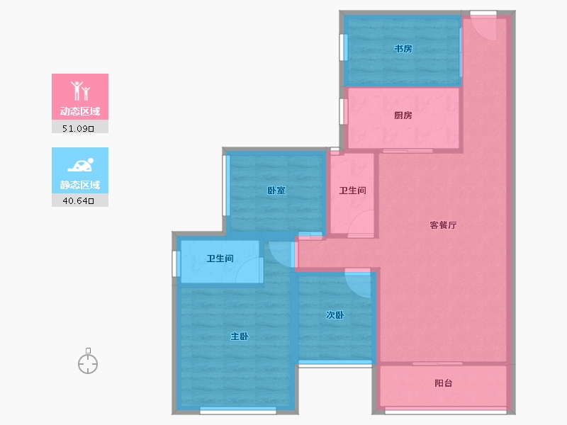 广东省-深圳市-万科翰邻城-81.69-户型库-动静分区