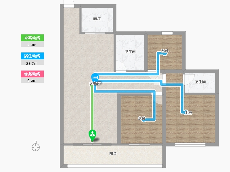 广东省-深圳市-城投七里香榭-90.79-户型库-动静线