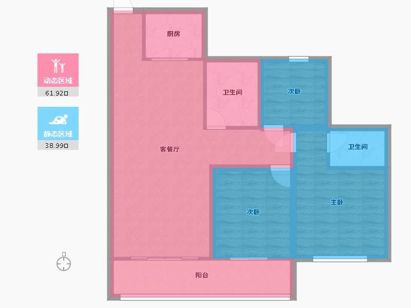 广东省-深圳市-城投七里香榭-90.79-户型库-动静分区