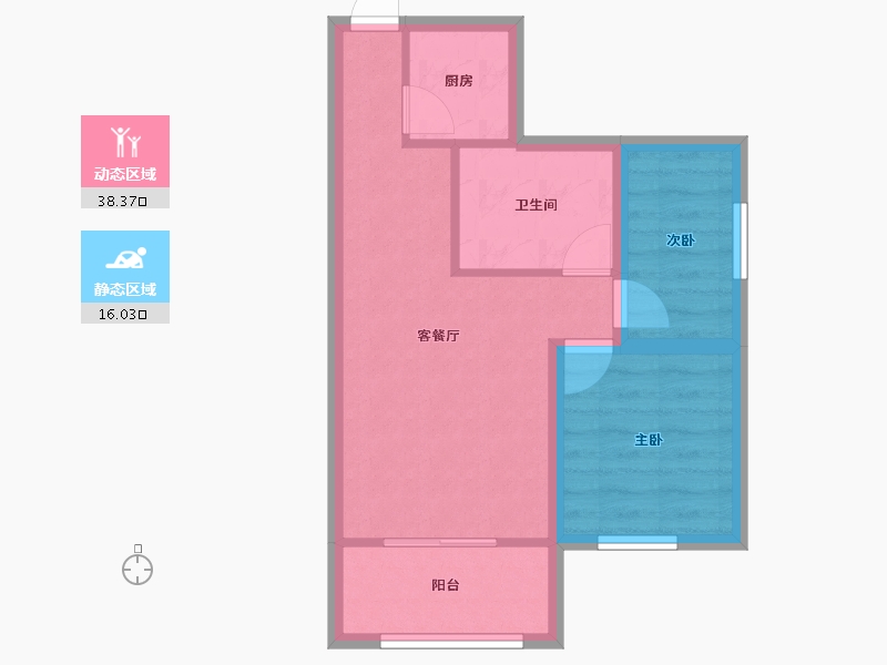 广东省-深圳市-梅花新园-47.93-户型库-动静分区