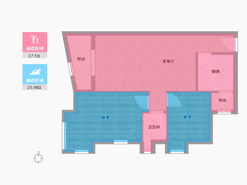 广东省-深圳市-信义假日名城(五期)-52.03-户型库-动静分区