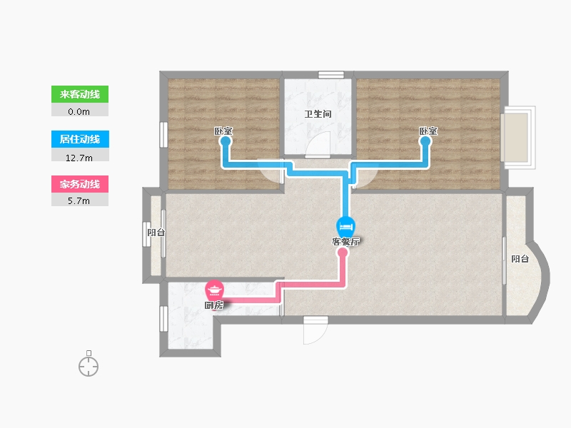 广东省-深圳市-丰泽湖山庄-81.34-户型库-动静线