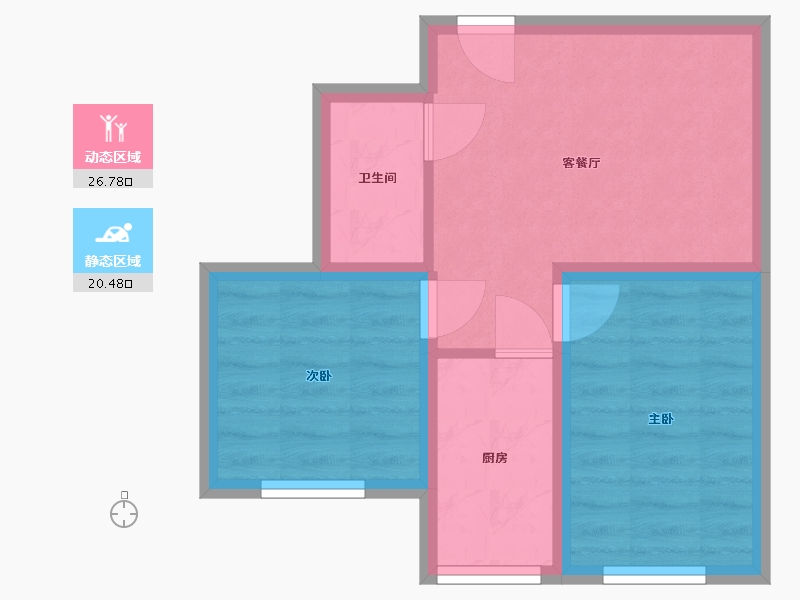 广东省-深圳市-祥和山庄-41.40-户型库-动静分区