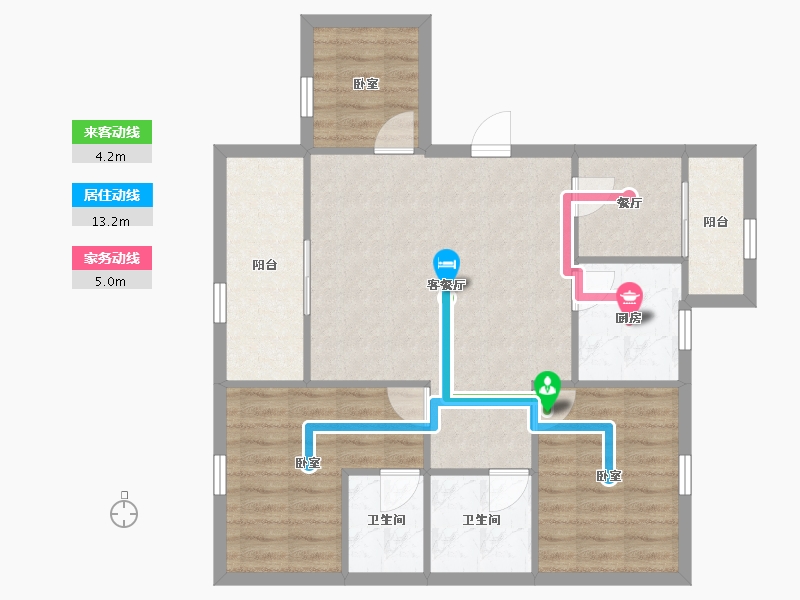 广东省-深圳市-汇龙苑-81.29-户型库-动静线