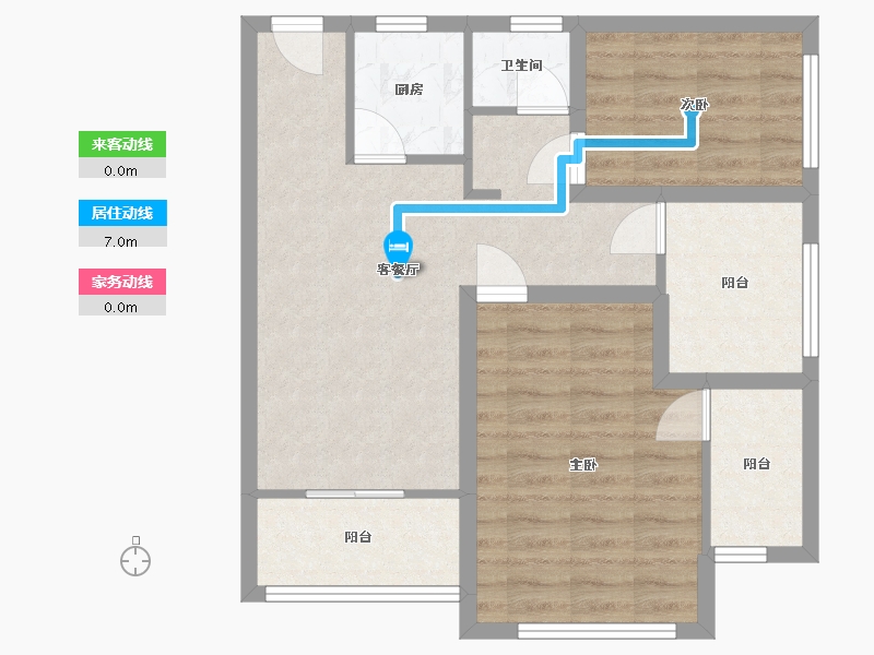 广东省-深圳市-佳华领域广场一期-67.06-户型库-动静线