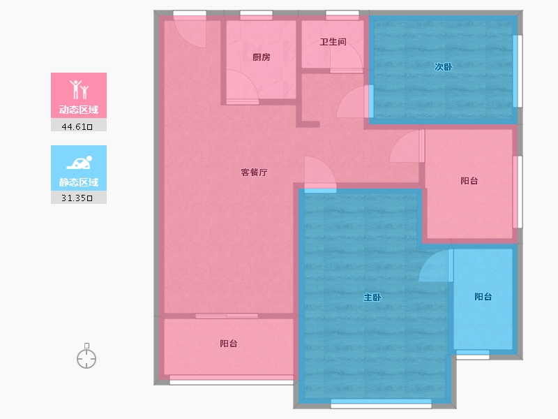 广东省-深圳市-佳华领域广场一期-67.06-户型库-动静分区