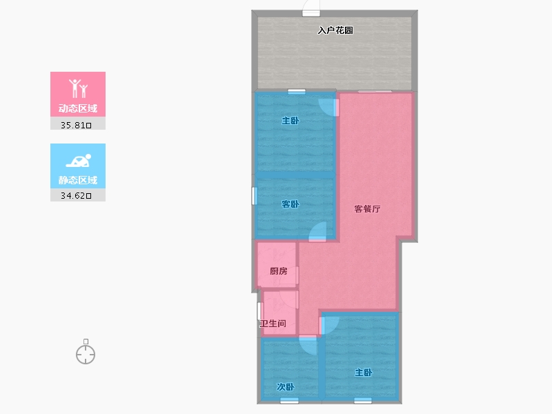 广东省-深圳市-绿茵华庭-79.20-户型库-动静分区