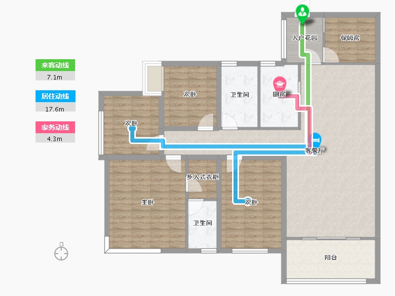 广东省-深圳市-融湖中心城(一期)-133.58-户型库-动静线