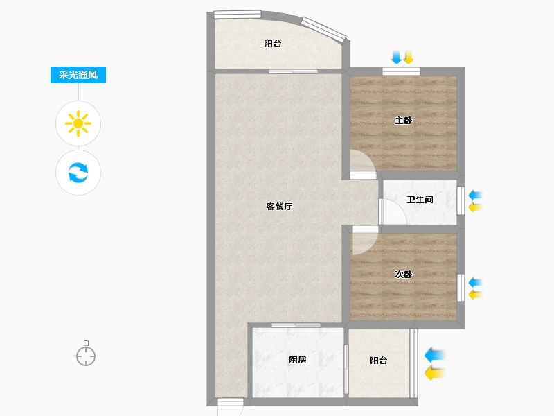 广东省-深圳市-富通天骏-70.81-户型库-采光通风