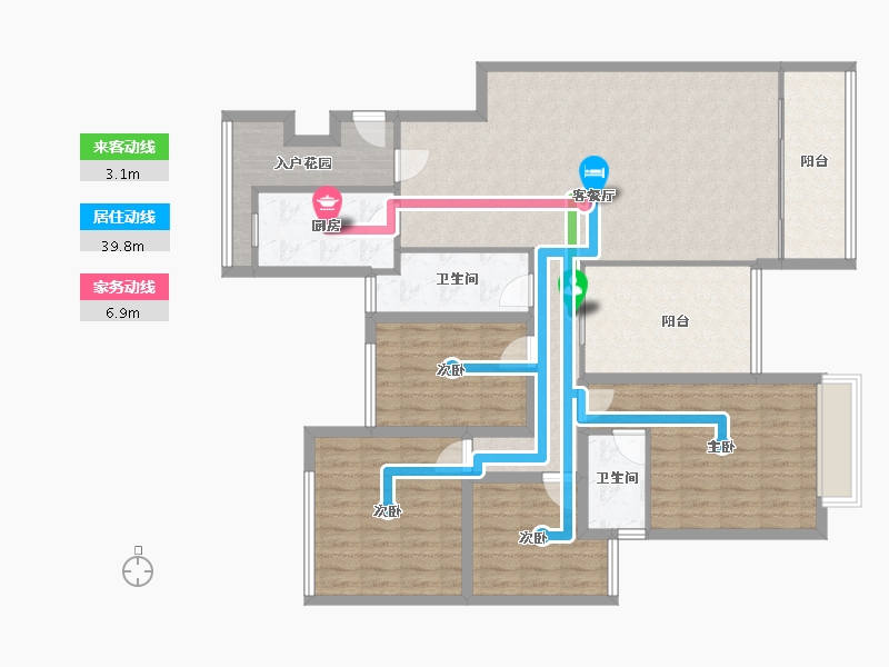 广东省-深圳市-家和花园-134.06-户型库-动静线