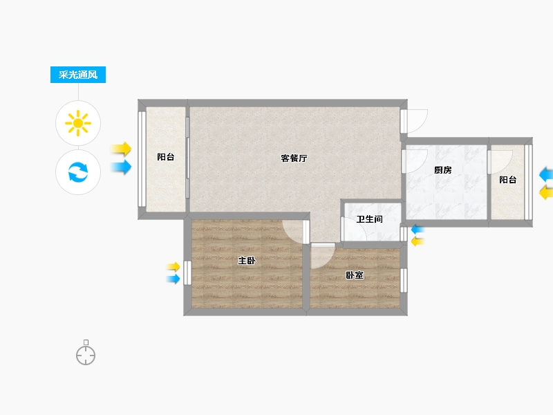 广东省-深圳市-桦润馨居-58.10-户型库-采光通风