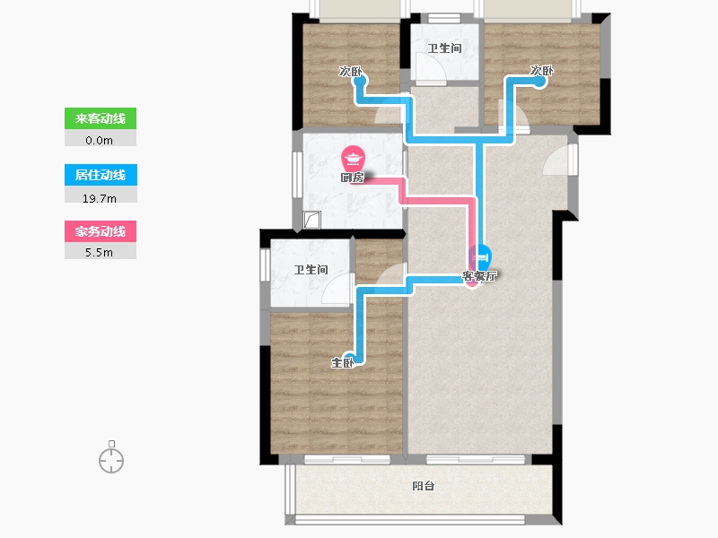 湖北省-武汉市-澄园-91.18-户型库-动静线