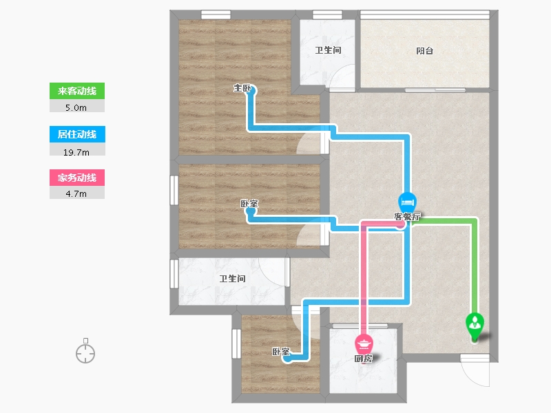 广东省-深圳市-悠山美地家园-74.96-户型库-动静线