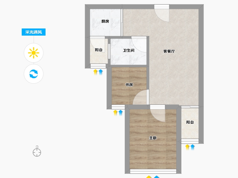 广东省-深圳市-创兴时代-34.86-户型库-采光通风