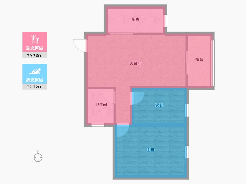 广东省-深圳市-龙华新华苑二期-55.53-户型库-动静分区