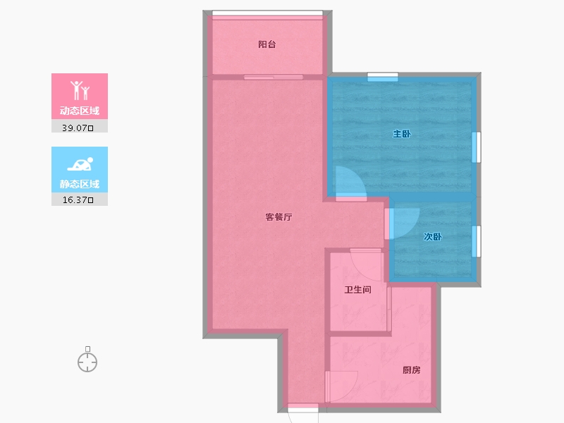 广东省-深圳市-雅景苑（二期）-48.92-户型库-动静分区