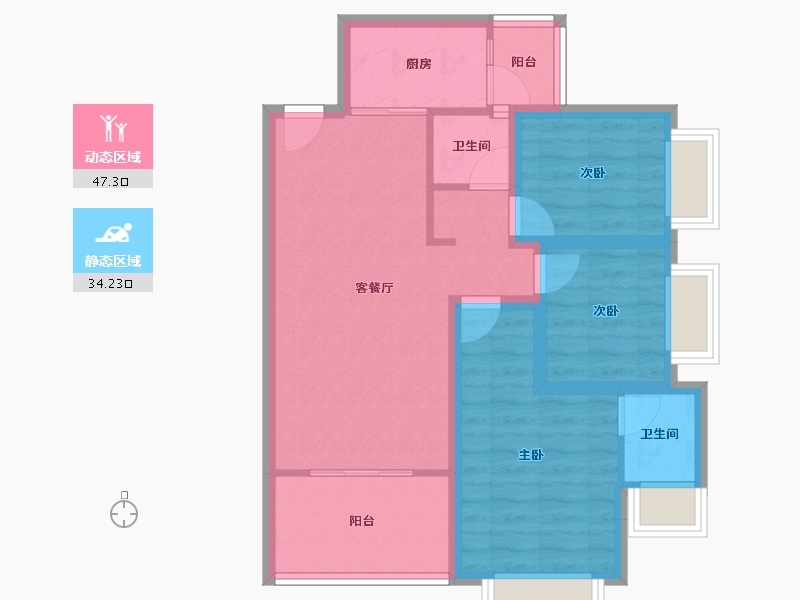 广东省-深圳市-佳华领域广场一期-72.12-户型库-动静分区