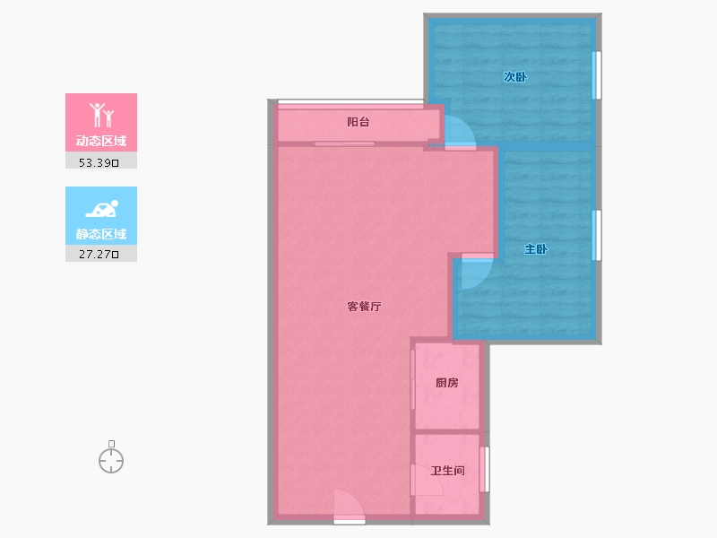 黑龙江省-鹤岗市-海尚国际-72.58-户型库-动静分区