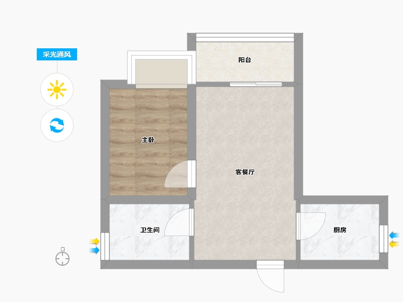 广东省-深圳市-百合星城一期-33.03-户型库-采光通风