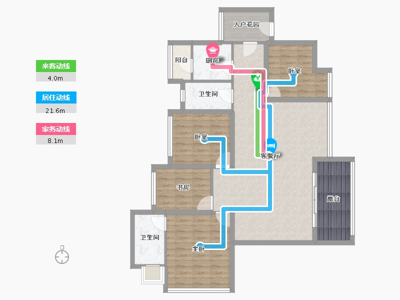 广东省-深圳市-卓能雅苑-107.91-户型库-动静线