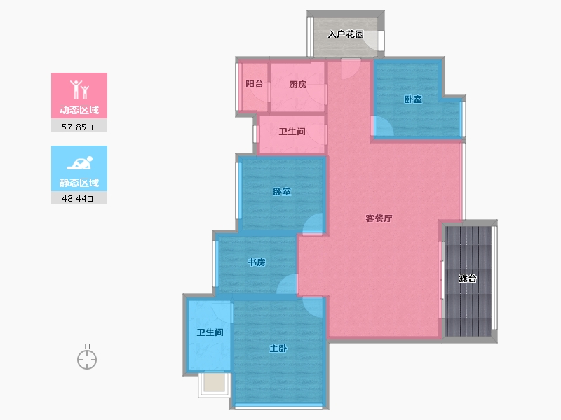 广东省-深圳市-卓能雅苑-107.91-户型库-动静分区