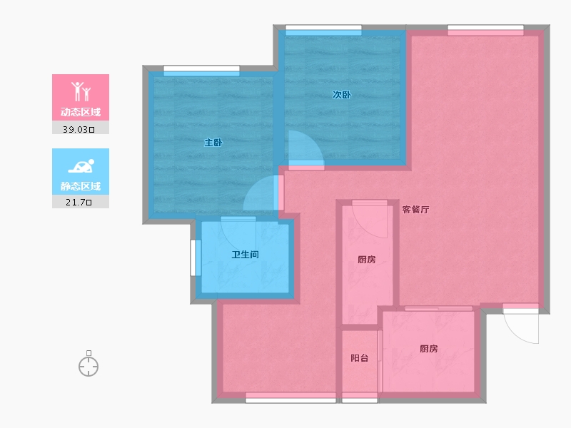 广东省-深圳市-中海锦城-53.20-户型库-动静分区