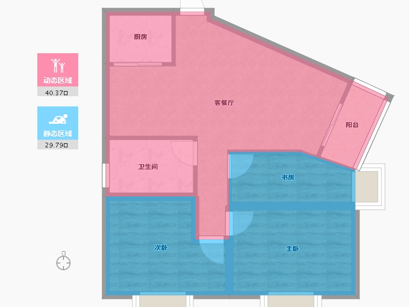 黑龙江省-鹤岗市-华府假日-62.48-户型库-动静分区