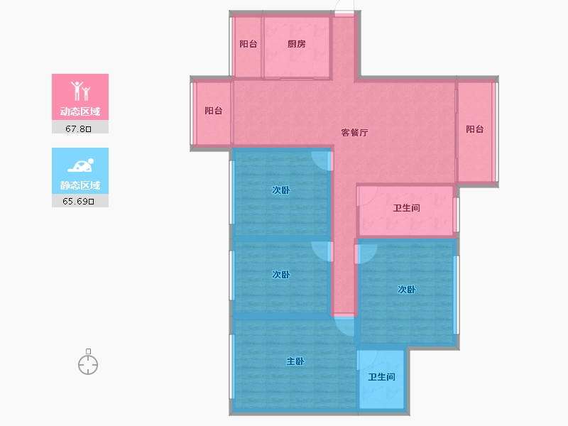 广东省-深圳市-保利上城-119.85-户型库-动静分区