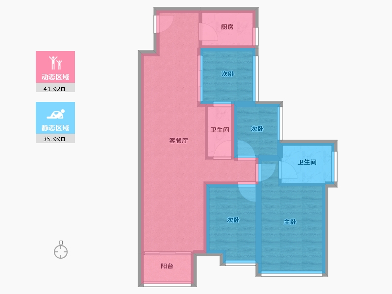 广东省-深圳市-全盛紫悦龙庭-68.26-户型库-动静分区