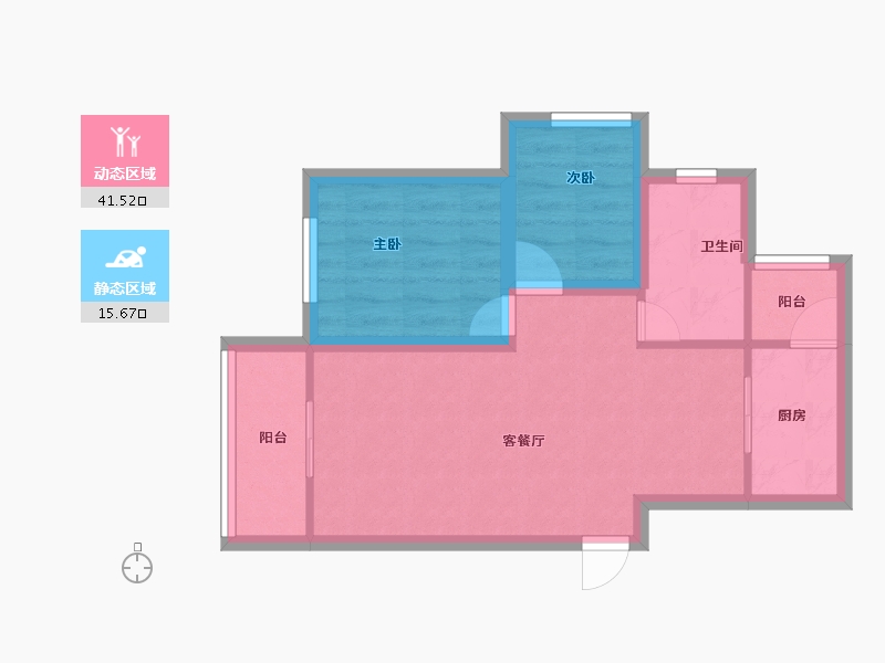 广东省-深圳市-中海怡瑞山居-50.47-户型库-动静分区