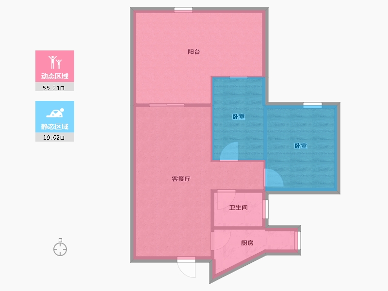 广东省-深圳市-翠枫豪园-67.95-户型库-动静分区