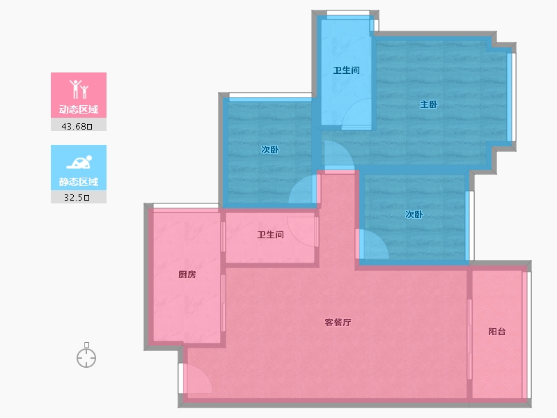 广东省-深圳市-星河盛世-67.40-户型库-动静分区