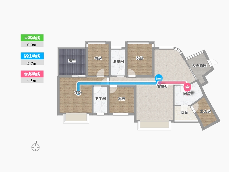 广东省-深圳市-卓能雅苑-104.81-户型库-动静线