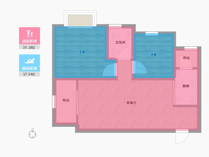 广东省-深圳市-融湖中心城(一期)-45.81-户型库-动静分区