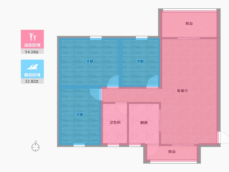 广东省-深圳市-富通天骏-77.89-户型库-动静分区