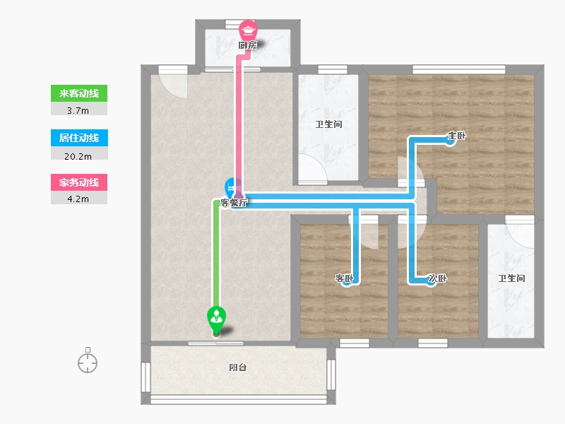 广东省-深圳市-锦绣东方（A区）-77.08-户型库-动静线