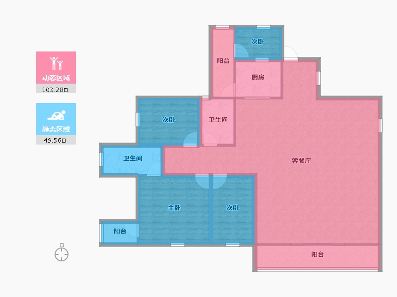 广东省-深圳市-御府名筑-138.79-户型库-动静分区