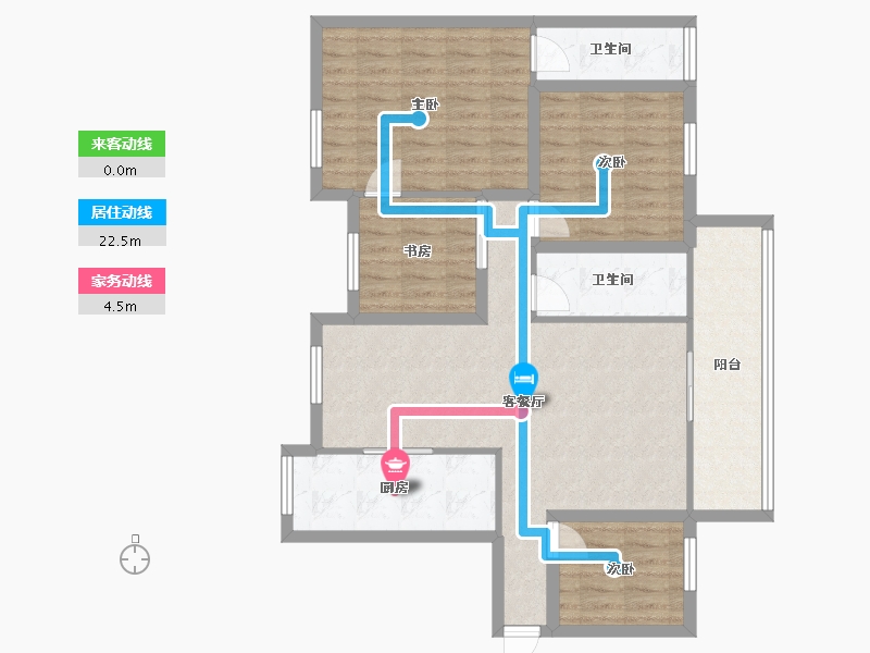 广东省-深圳市-和成世纪名园-97.24-户型库-动静线